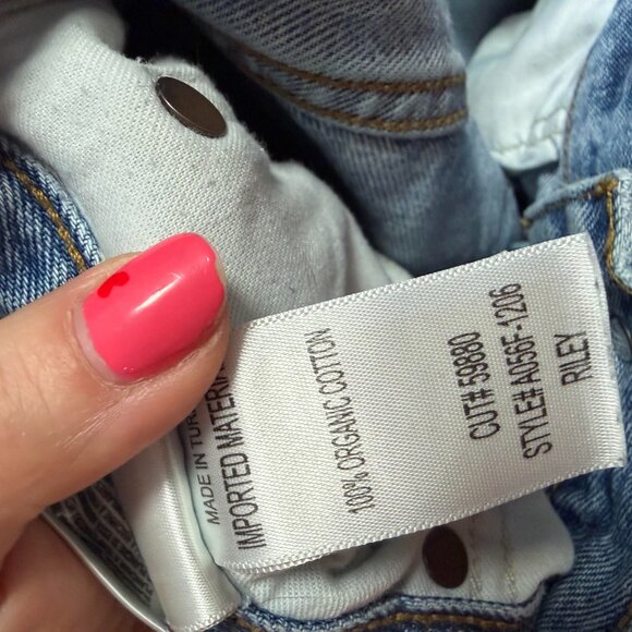 AGOLDE Riley High Rise Straight Crop Jeans Size 29 - Picture 5 of 8